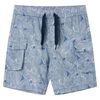 vidaXL Kids' Shorts with Drawstring Dark Blue 116