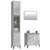 vidaXL 3 Piece Bathroom Furniture Set Concrete Grey Engineered Wood
