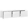 vidaXL TV Cabinet High Gloss White 120x34x30 cm Engineered Wood