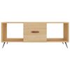 vidaXL Coffee Table Sonoma Oak 102x50x40 cm Engineered Wood