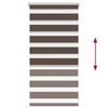 vidaXL Zebra blind 40.9x100 cm Fabric Width 36.7 cm coffee