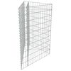 vidaXL Gabion Raised Bed Galvanised Steel 75x75x50 cm