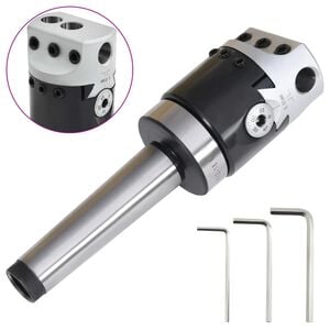 vidaXL F1-12 50 mm Boring Head with MT3-M12 Boring Shank for Lathe Milling