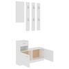 vidaXL Hallway Furniture Set White Engineered Wood