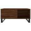 vidaXL Coffee Table Brown Oak 80x80x36.5 cm Engineered Wood