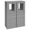 vidaXL Gabion Basket Posts 2 pcs 50x50x140 cm Iron