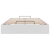 vidaXL Ottoman Bed Frame without Mattress White Double Faux Leather