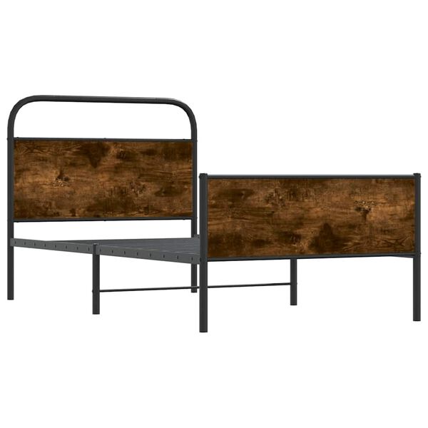 vidaXL Bed Frame without Mattress 100x200 cm Sonoma Oak Engineered Wood