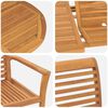 vidaXL Garden Dining Set 5 pcs Brown Solid Teak Wood