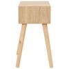 vidaXL Bedside Table with a Drawer 44x30x58.5 cm Solid Pinewood