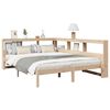 vidaXL Bookcase Bed without Mattress 135x190 cm Solid Wood Pine