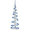 vidaXL LED Christmas Tree with Baubles 120 LEDs Warm White 180 cm