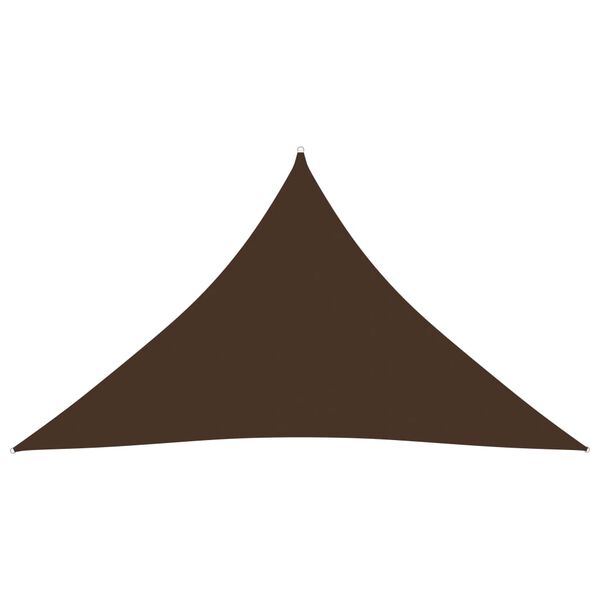 vidaXL Sunshade Sail Oxford Fabric Triangular 3x3x4.24 m Brown