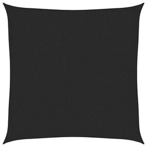 vidaXL Sunshade Sail 160 g/m&sup2; Black 3x3 m HDPE