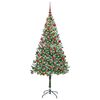vidaXL Artificial Christmas Tree with Stand Green 180 cm PVC and Steel
