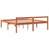 vidaXL Senior Bed without Mattress Wax Brown 150x200 cm King Size Solid Wood Pine