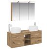 vidaXL Bathroom Furniture Set 4 pcs Artisan Oak