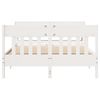 vidaXL Bed Frame without Mattress White 120x200 cm Solid Wood Pine