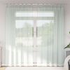 vidaXL Voile Curtains with Loops 2 pcs Light Grey 140x245 cm