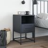 vidaXL Bedside Cabinet Anthracite 36x39x60.5 cm Steel