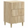 vidaXL Bedside Cabinet Sonoma Oak 43 x 41 x 66.5 cm Engineered Wood