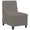 vidaXL Modular Sofa Unit Armless Light Grey 55 x 74 x 82 cm