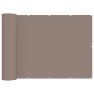 vidaXL Balcony Privacy Screen 200 x 300 cm Fabric with PU Coated Taupe