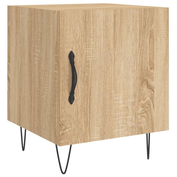 vidaXL Bedside Cabinet Sonoma Oak 40x40x50 cm Engineered Wood