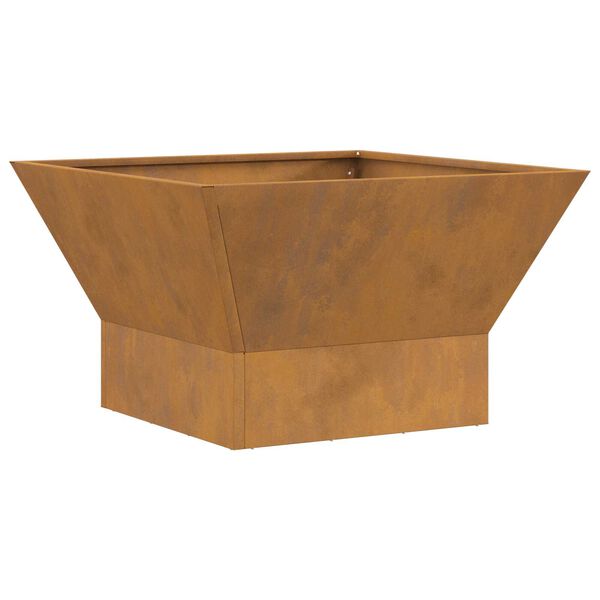 vidaXL Fire Pit Brown 60 x 60 x 35 cm Steel