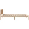 vidaXL Bed Frame Brown 90 x 190 cm Solid Pine wood