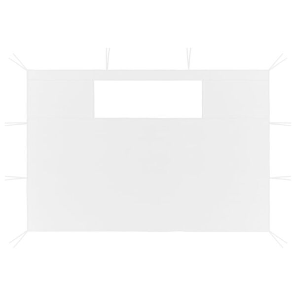 vidaXL Gazebo Sidewalls with Windows 2 pcs White