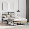 vidaXL Bed Frame without Mattress Sonoma Oak 120x200 cm Engineered Wood