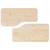 vidaXL Coffee Table 2 pcs Natural Solid pine wood