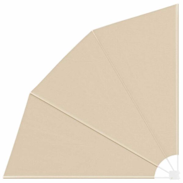 vidaXL Balcony Privacy Screen Beige 210 x 210 cm Polyester