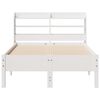 vidaXL Bed Frame without Mattress White 120x200 cm Solid Wood Pine