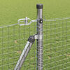 vidaXL Fence Post Silver 10 x 1 m (25 x 25 mm mesh) Steel