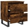vidaXL Bedside Cabinets 2 pcs Smoked Oak 40x35x50 cm Engineered Wood