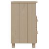 vidaXL Bedside Cabinets HAMAR 2 pcs Honey Brown 40x35x62 cm Solid Wood