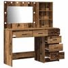 vidaXL Dressing Table Brown 78.5 x 41 x 135 cm Engineered wood