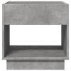 vidaXL Bedside Table with Infinity LED Concrete Grey 50x50x50 cm