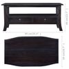 vidaXL Coffee Table Light Black Coffee 90x50x40 cm Solid Wood Mahogany