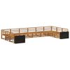 vidaXL Sofa Sets 10 pcs Solid Acacia Wood