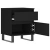 vidaXL Bedside Cabinets 2 pcs Black 40x35x50 cm Engineered Wood