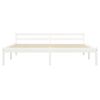 vidaXL Bed Frame without Mattress White Solid Pine Wood 160x200 cm
