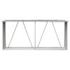 vidaXL Garden Log Storage Shed Galvanised Steel 330x84x152 cm Grey
