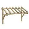 vidaXL Door Canopy 200x100x100 cm Solid Pinewood