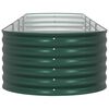 vidaXL Garden Raised Bed Green 400 x 80 x 44 cm Steel
