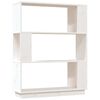 vidaXL Book Cabinet/Room Divider White 80x25x101 cm Solid Wood Pine