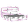 vidaXL Bookcase Bed without Mattress 180x200 cm Super King Solid Wood