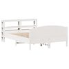 vidaXL Bed Frame without Mattress White 135x190 cm Double Solid Wood Pine